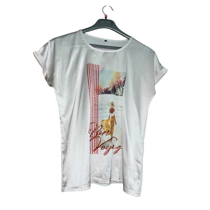 Tee shirt satiné