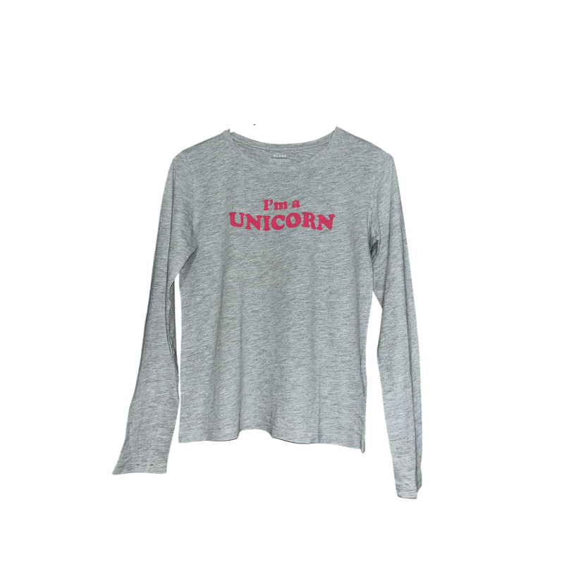 Manche longue licorne 12 ans Kiabi