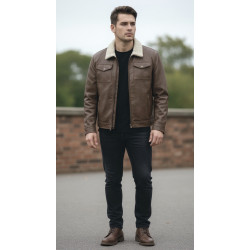 Veste peau