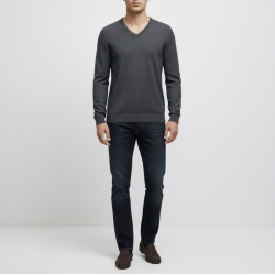 Pull homme gris Kiabi – Taille M