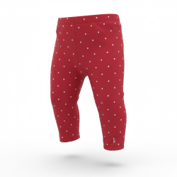 Legging bébé fille rouge à...