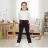 Pantalon fille en velours violet foncé Tissaia – 6 ans