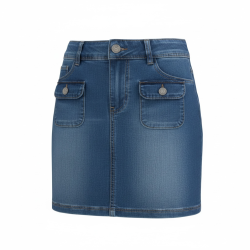 Jupe courte en jean fille...