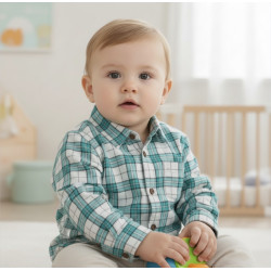 Chemise à carreaux 2 ans