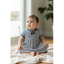 Robe rayée marin 12 mois