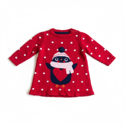Robe bébé hiver rouge...