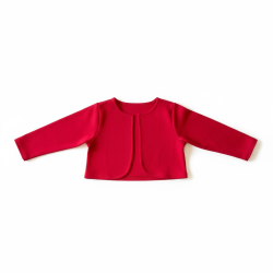 Boléro bébé fille rouge –...