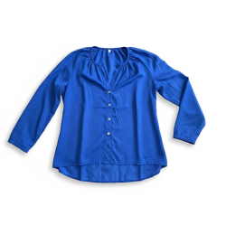 Chemise femme bleue coupe...
