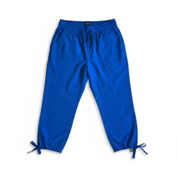 Pantacourt femme bleu...