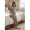 Débardeur fille gris “Hola !” Kiabi – Taille 12 ans
