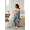 Tee-shirt fille rose motifs exotiques et toucan Kiabi – Taille 12 ans