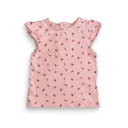 T-shirt bébé fille rose à...