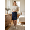 Jupe femme coupe tailleur bleu marine H&M – Taille 36
