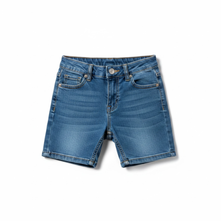 Short en jean garçon Aéropilote 3 ans | Denim bleu